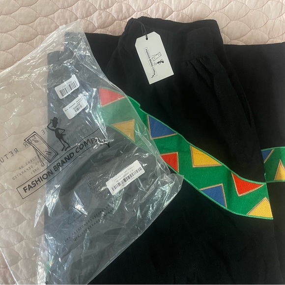 Linen Snake Wide Leg Trousers - Picture 6 of 6